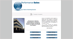 Desktop Screenshot of performancesales.com