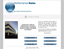 Tablet Screenshot of performancesales.com